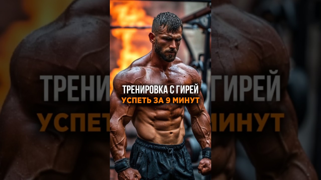 Тренировка с гирей! Сможешь сделать быстрее 