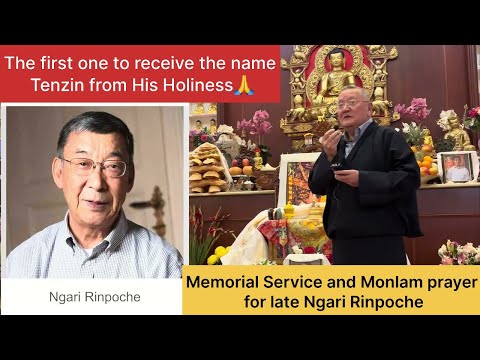 Monlam Prayer for late Ngari Rinpoche  || First to receive the name Tenzin from His Holiness🙏