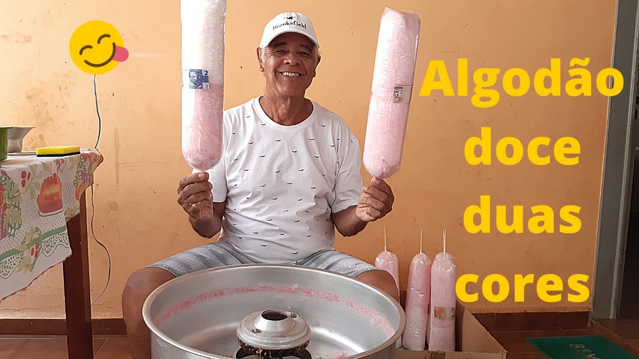 COMO FAÇO O ALGODÃO DOCE COLORIDO + DICAS -Família Souzza