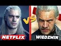 The Witcher Netflix vs Wiedzmin Characters