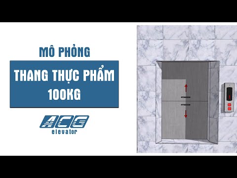 Video Thang Tải Thực Phẩm 100kg | Bản vẽ 3D - Thông số kích... - youtube