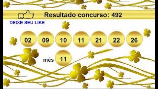 Sorteio Resultado Dia De Sorte 492 Palpite 493