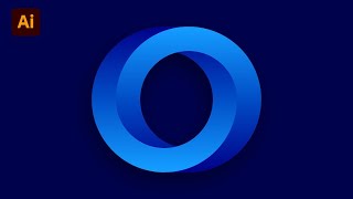 How To Create Impossible Circle Logo with Adobe Illustrator Tutorial | Ahoo