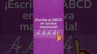 Letra A Mayúscula en Cursiva para Niños ✏️ | Aprende a escribir la A paso a paso | Mona Creativa®