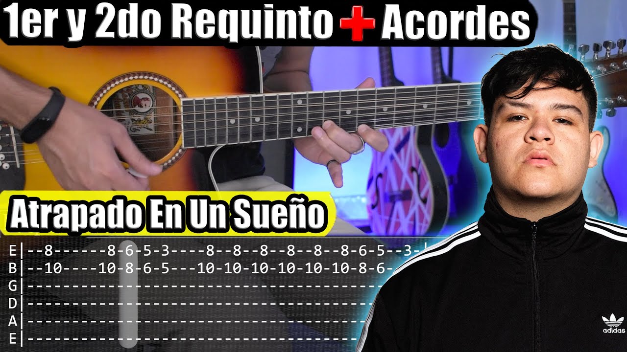 Atrapado En Un Sueño - Junior H - 1er y 2do Requinto + Acordes | TABS | Tutorial Guitarra