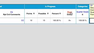 Posting Grades in PRSD Infinite Campus