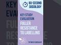 Fuller | Evaluating Key Studies for Education | AQA A-Level Sociology