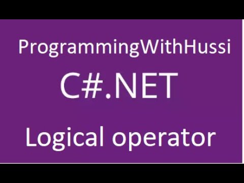 How to use logical operators in c# - ProgrammingWithHussi