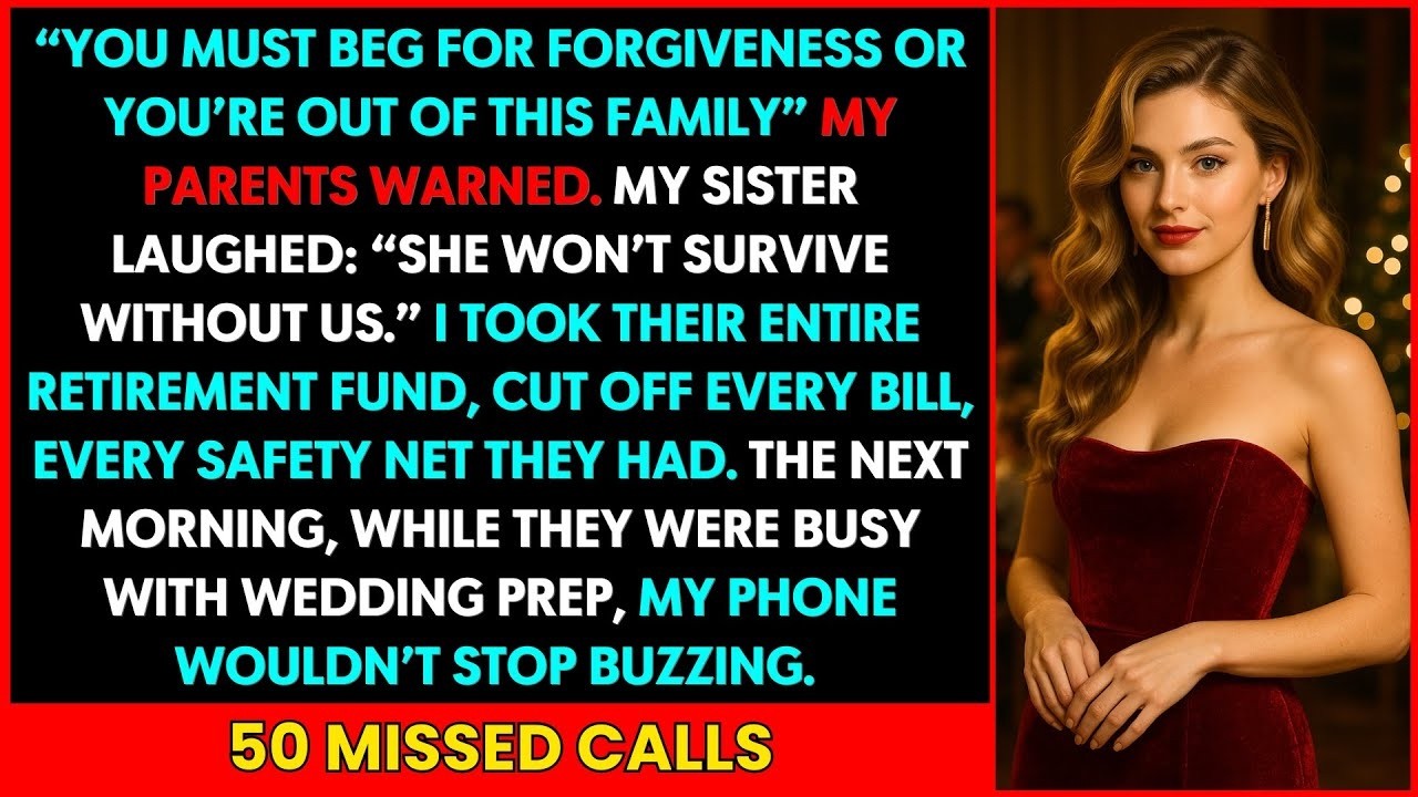 My Parents Said I Must Beg for Forgiveness to Stay — So I Took Their Entire Retirement Fund