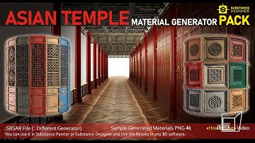 Asian Temple Material Generator