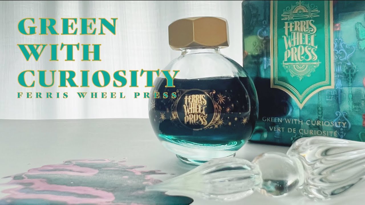ガラスペン】フェリスホイールプレス GREEN WITH CURIOSITY