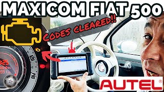 Fiat Autel Maxicom - Engine Fault Light Code Clearing VIN Number
