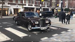 Car Spotting Classic Luxury Cars in London Uk | Siver Shadow II, Century, Corniche II, Phantom VI…