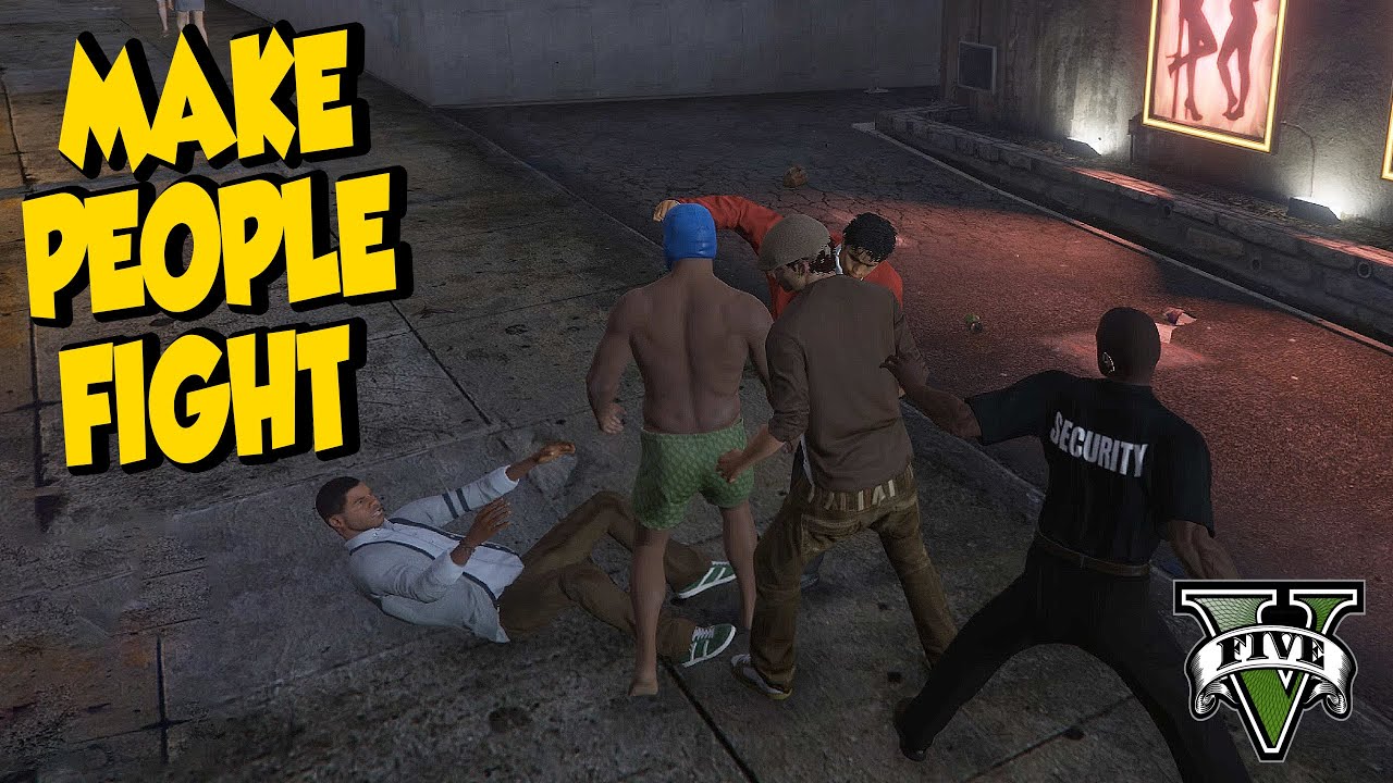 Заставьте NPC драться друг с другом — GTA V, часть 10