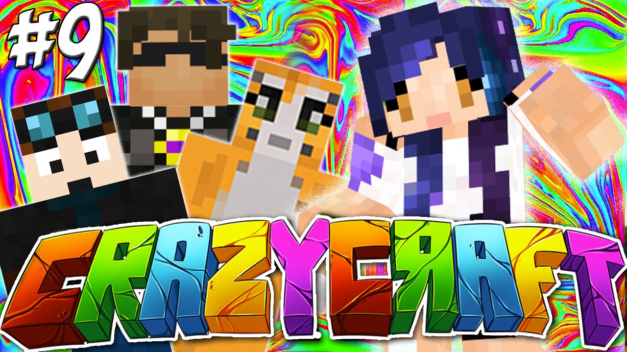 Looting Popular YouTubers!! - YouTuber Survival Crazy Craft 3.0 - Ep 9