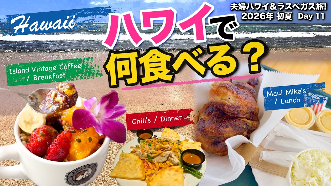 ハワイアンHawaii豪華客船ランチメニュー6点セット売り　レア 121] What to eat in Hawaii? Enjoying Hawaiian gourmet from morning