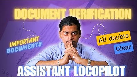RRB ALP DV 2024 | DOCUMENT VERIFICATION | DOUBTS | RAILWAY JOBS | INDIANRAILWAYS |
