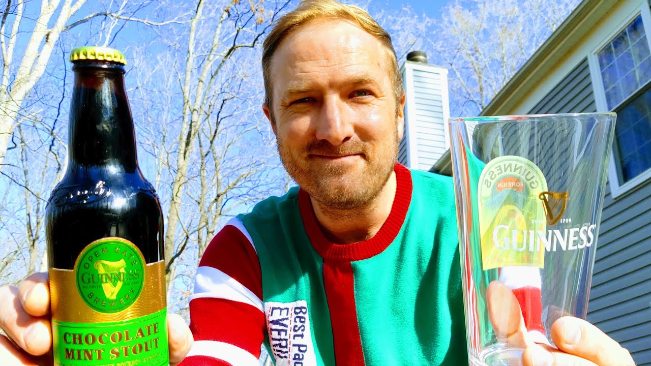 Merry Christmas🎅!!  Guinness Open Gate - BBA Chocolate Mint Stout - Beer Review | Brews with Beck🍻