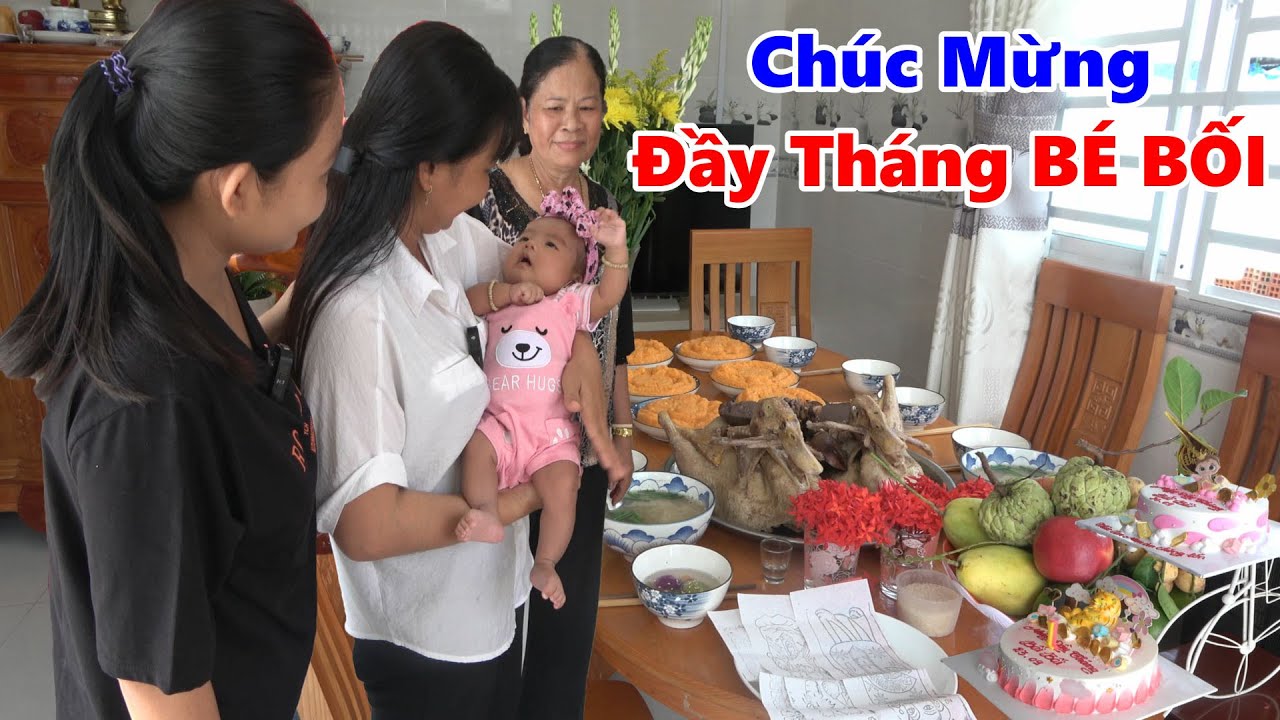 Ngày Đầy Tháng Của Bé Bối Bối Cũng Đã Tới Hôm Nay Đông... - youtube