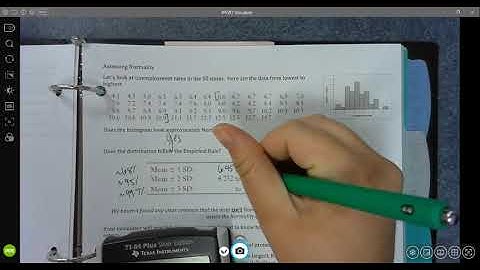 Video 13  Assessing Normality