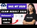 sail mt result 2026 | sail management trainee result 2026