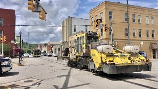 Street Running Railway Maintenance Of Way Equipment, Saint Marys West Virginia Street Running Trains