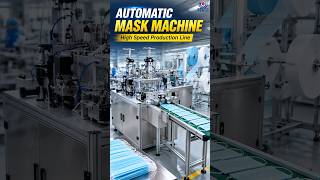 Automatic Flat Outer Earloop Mask Machine | High Speed Surgical Mask Production Line #maskmachine