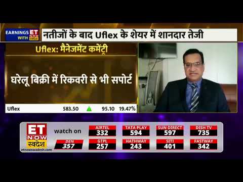 17 Aug 2026: Arun Kumar Sharma CFO UFlex, in an interview with ET Now Swadesh on Q1 FY27 Results
