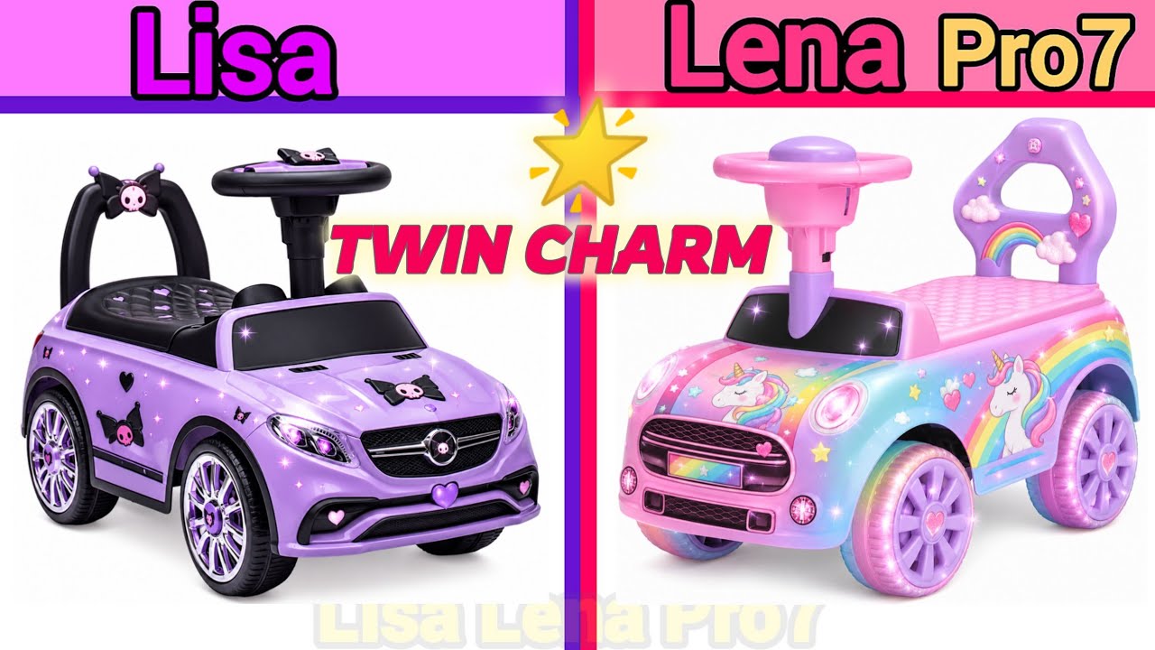 LISA VS LENA 💜 TWIN CHARM VIBES 🌙 ✨| Lisa Lena Pro7 💖 Video No
