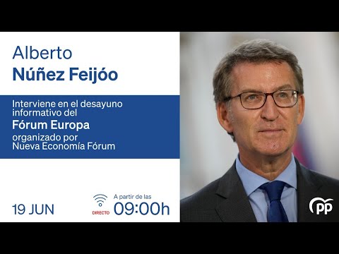 🔴 EN DIRECTO | Alberto Núñez Feijóo interviene en el desayuno informativo del Fórum Europa