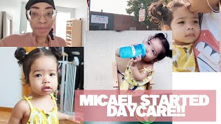 MICAEL STARTED DAYCARE!! ?