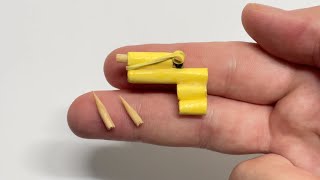 I made the world's smallest paper gun and shot it at an ant