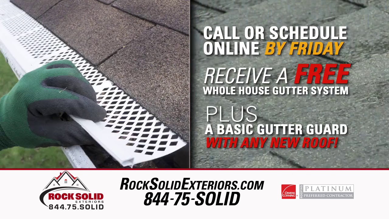 ROCK SOLID EXTERIORS - Roofing, Siding, Gutters and More! - YouTube