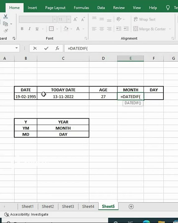 How to calculate age online video cutter com excel 