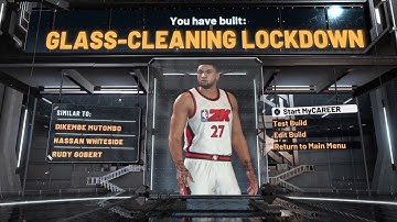 HOW TO MAKE THE BEST INSIDE GLASS CLEANING LOCKDOWN BUILD IN NBA2K20 PLUS BADGE SET UP!