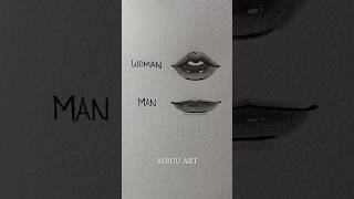 How to draw Lips woman and man✏️ #drawing #tutorial #howtodraw #sketch #art #shorts