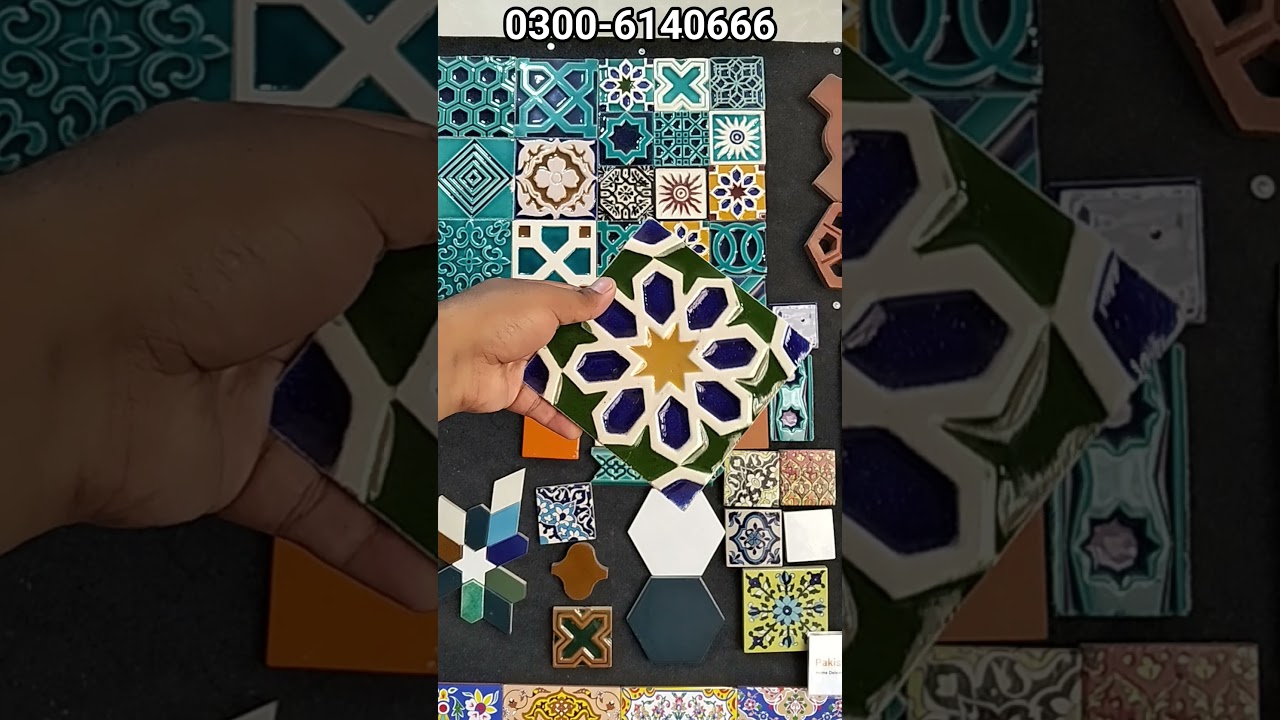 handmade multani tile information in Pakistan l multani tiles price in Pakistan