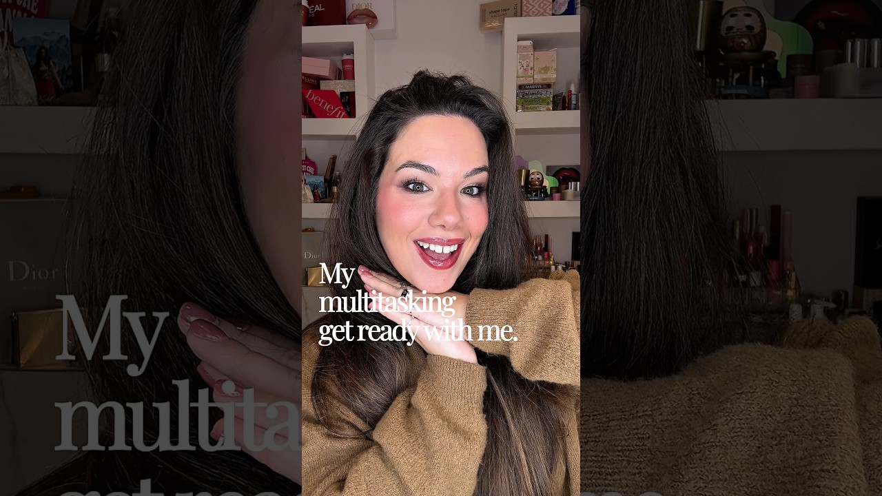 MULTITASKING GET READY WITH ME ✨ Makeup & Haircare 
