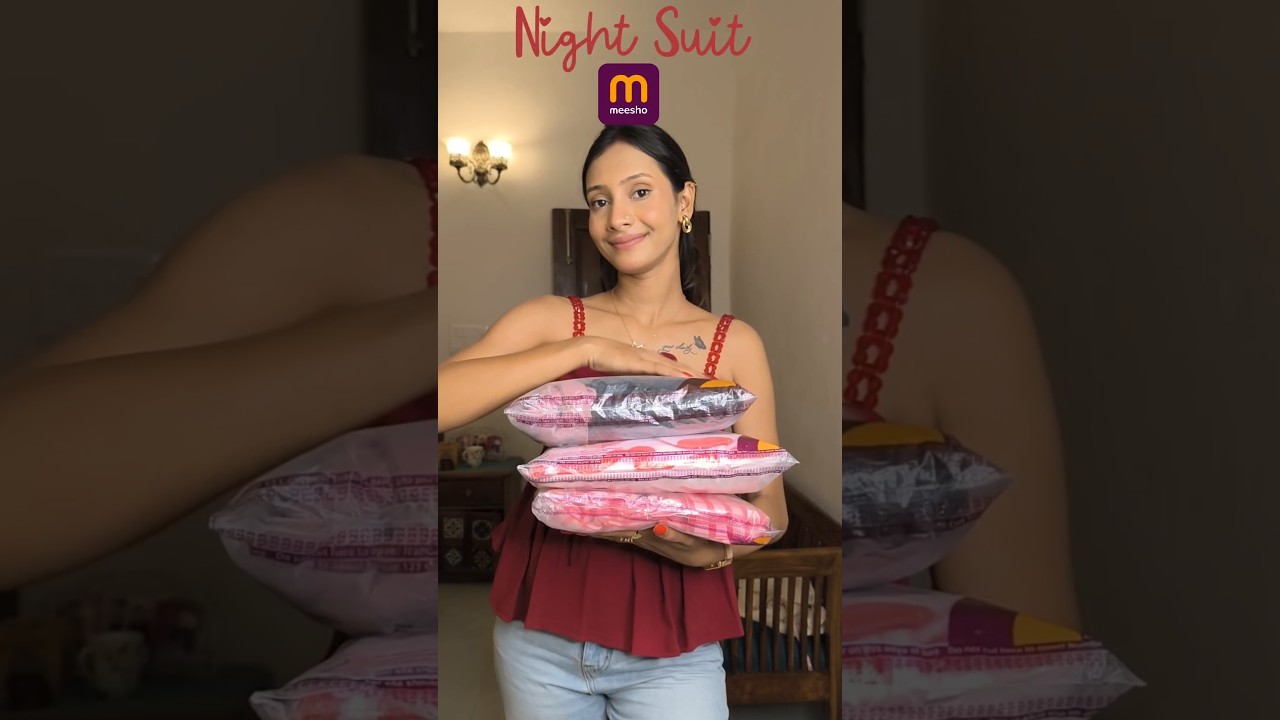 Comfy & Cute Night Suits from Meesho | Affordable Nightwear Haul 💤💖 