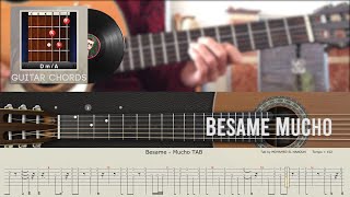 Besame Mucho - Guitar Chords Professional Tab