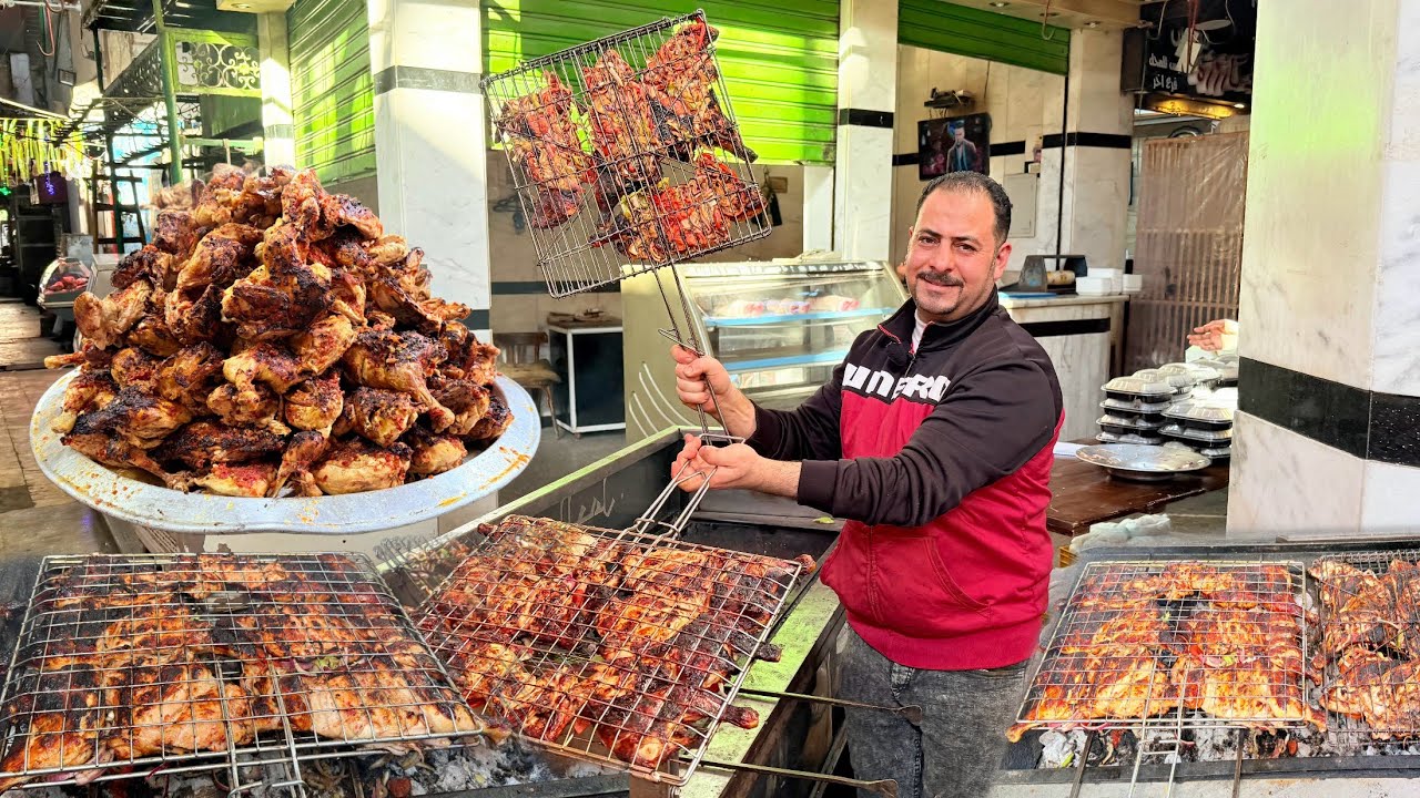 طريقة الفراخ المشوية علي الفحم وسر الطعم واللون والريحة بتاعت المطعم الكبيرة🔥 لذيذة بشكل لايصدق😋