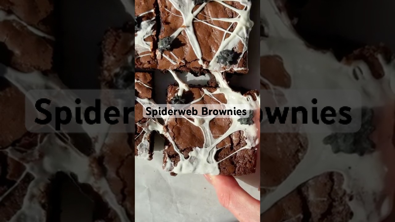 Spiderweb Brownies
