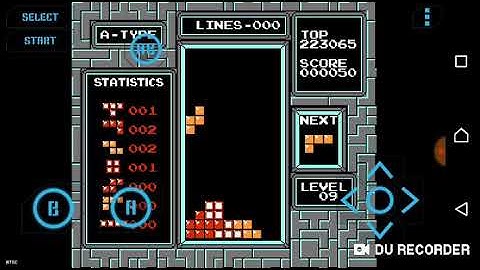 NES TETRIS Android Level 9-16 gameplay