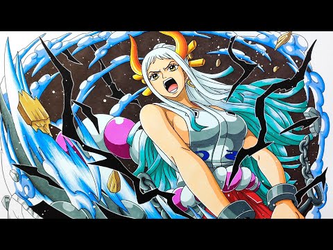 Video Cách vẽ Yamato One Piece | Cách tô màu Market đơn giản - youtube