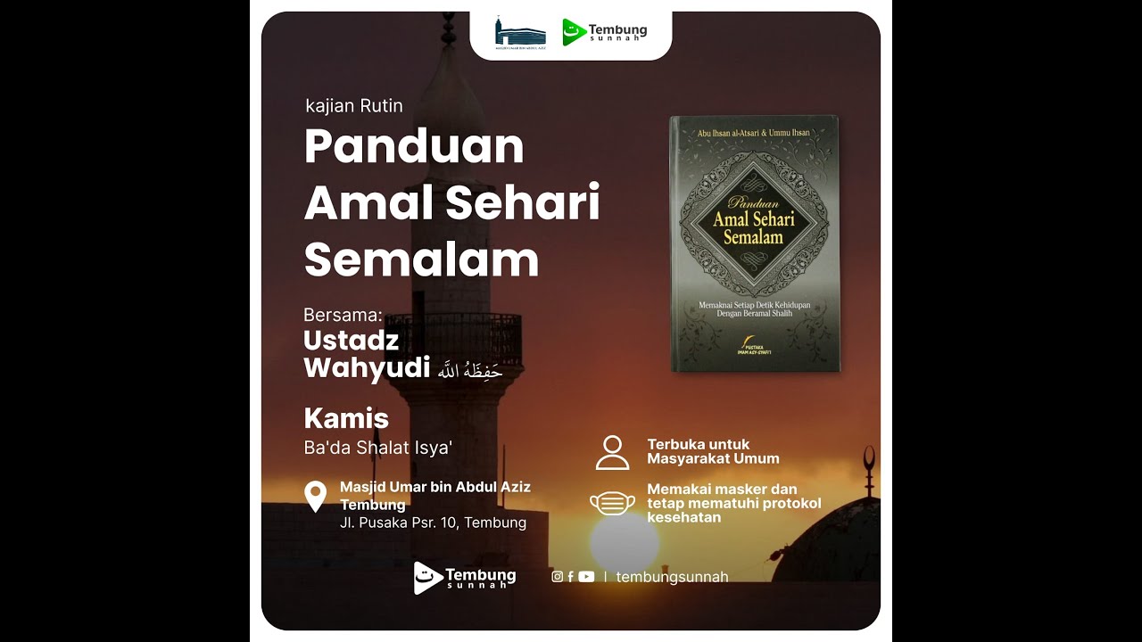 [17 AGUSTUS 2023] PANDUAN AMAL SEHARI SEMALAM (KHATAM) - USTADZ WAHYUDI ABU SAIF