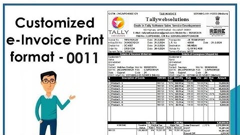 (Buy TDL Source Code Only Rs.360) Stylish e-Invoice Print 0011 in Tally Prime QR Code Signature MSME