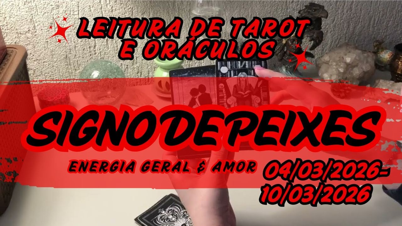 🌕PEIXES🌑Semana para observar! Alguém com quem você se desentendeu entrará em contato.