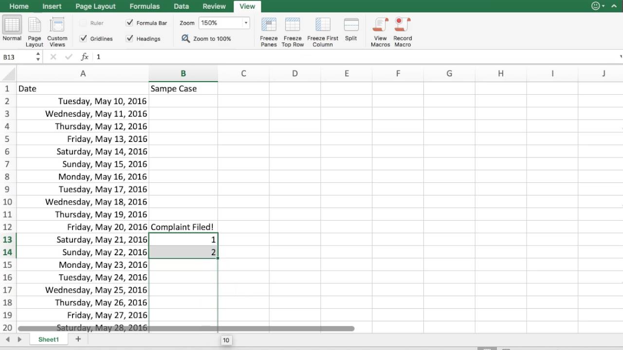 Case Calendaring & Calculating Deadlines with Excel YouTube