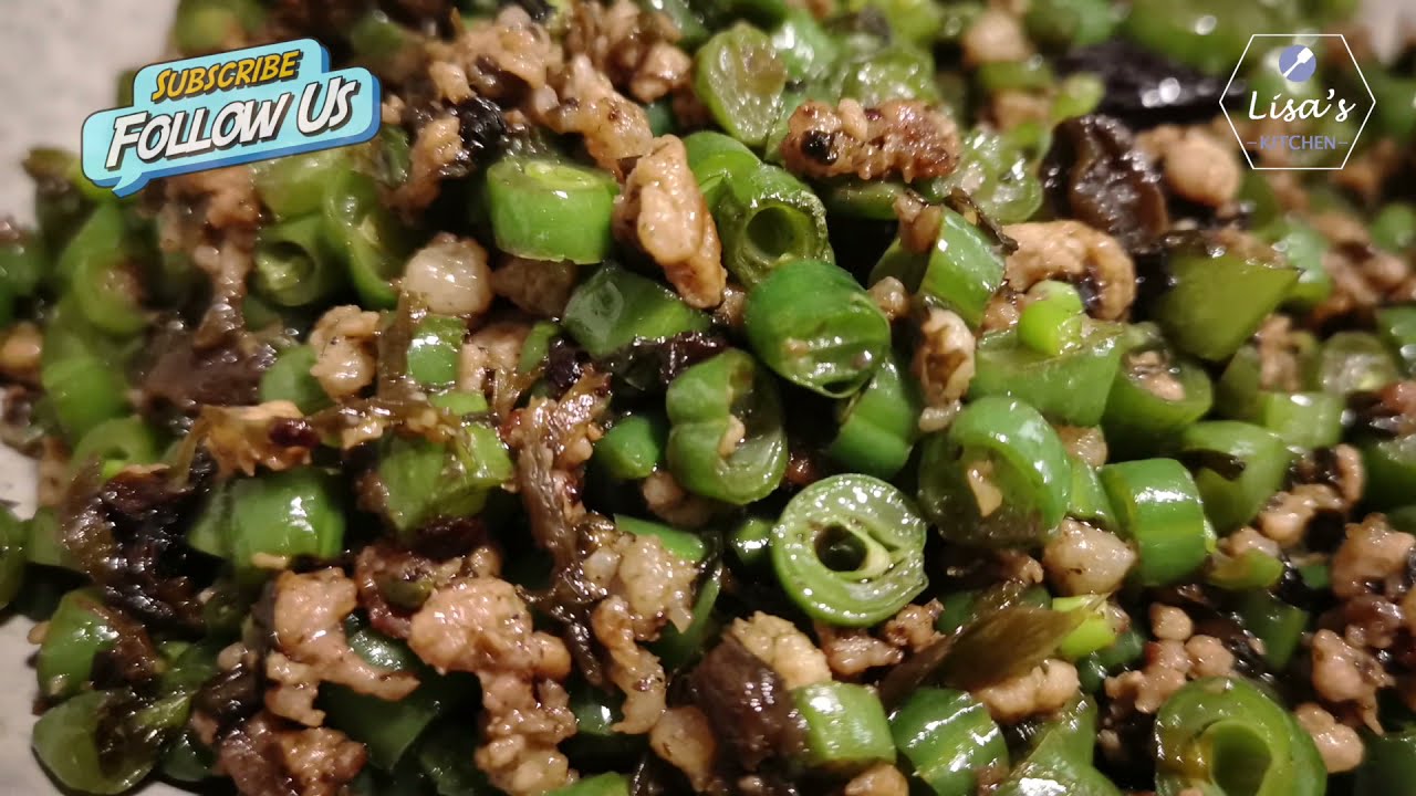 榄菜肉末四季豆 10多分钟轻松搞定 Youtube