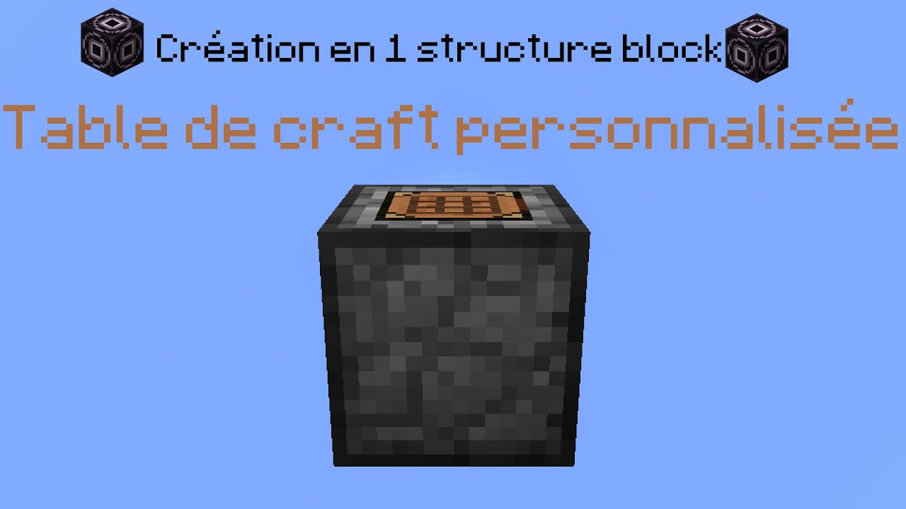 Table de craft personnalisées en Minecraft Vanilla (Ajoutez facilement ...
